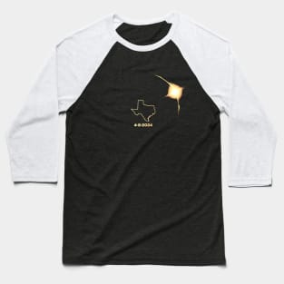 Solar Eclipse 2024 Texas Baseball T-Shirt